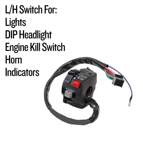Left hand handlebar light gear - left,