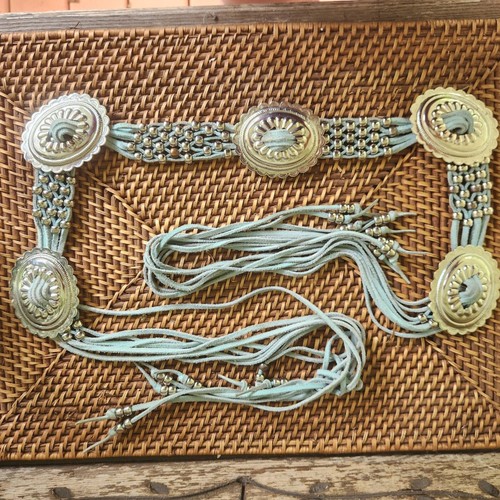 Vtg silver tone conchos and - silver-tone,