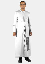 White Cassock with Black