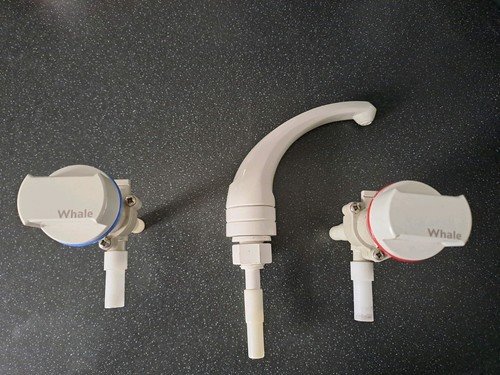 Whale caravan taps and spout - and,