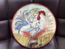 SUSAN WINGET ROOSTER, COCKEREL, CHICKEN 8.5” PLATE CERTIFIED INTERNATIONAL