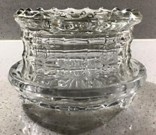 Heavy Glass Two Part Tea Light Powered Saucepan Teapot Warmer Warming Trivet.