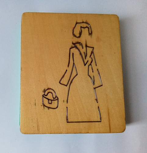 Thick wooden die - 1",