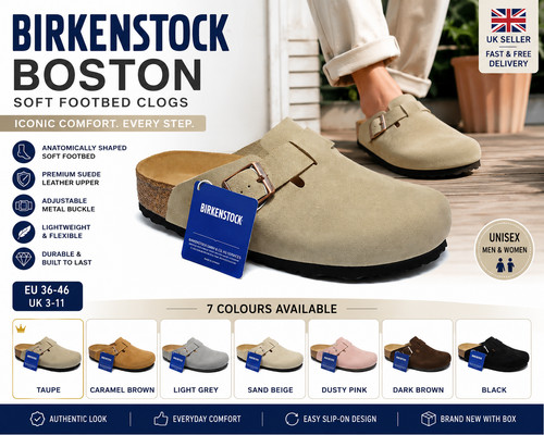 Birkenstock boston suede - birkenstock,