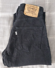 Levi 551 Men's Bedford Cord's Black Size W28 L32 90's Vintage