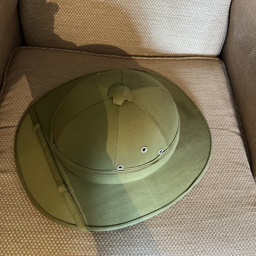 Vintage pith helmet khaki - vintage,
