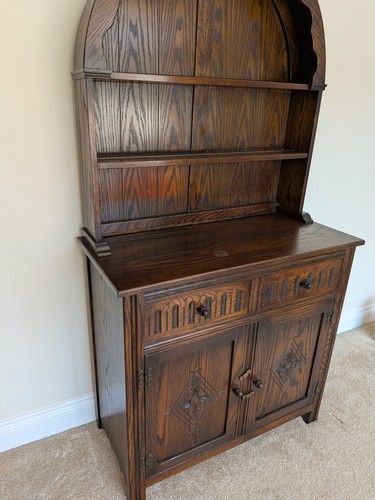 Wooden antique cabinet with - antique,