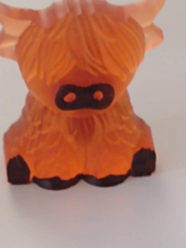 Handmade highland cow - cow, resin
