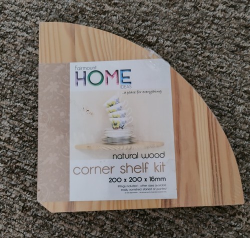 Natural wood pine - corner, shelf