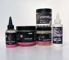 Nash Bait Citruz Bundle | Fizzing Stick Mix Cloud Liquid Hookbaits Carp Set Up