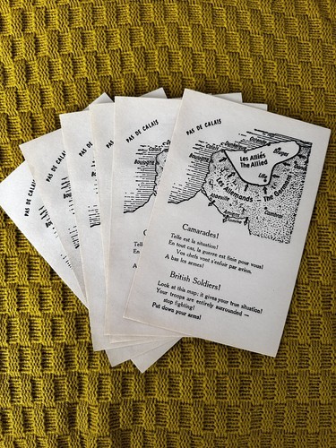 Ww2 german propaganda leaflet - german,