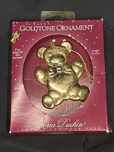 Karat goldtone teddy bear - 24,