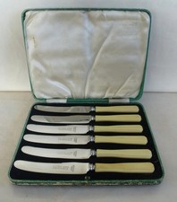 Nice Set of 6 Boxed Faux Bone
