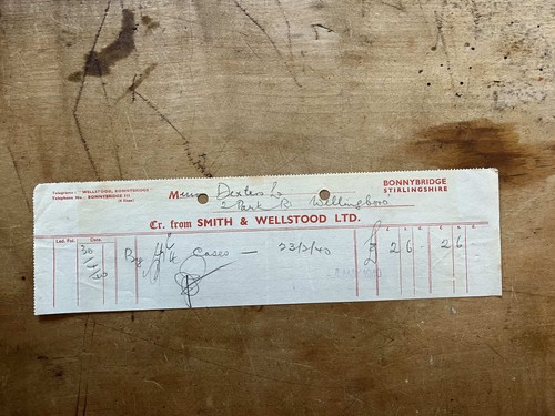1954 credit note - credit, smith