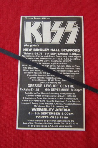 Kiss 1980 original vintage gig - vintage,