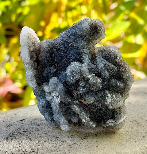 Rough black sphalerite cluster - rough,