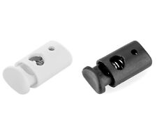 Plastic Single Hole Spring Cord Locks Toggle Stoppers Sliding Cord Fastener