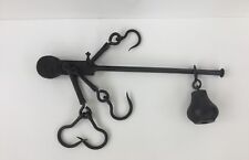 Steelyard 56lb Weight Scales Butcher Farm meat Hook Hanging Vintage 