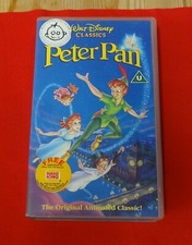 Walt Disney Classics Peter Pan VHS Video Cassette Tape UK release Animated Film