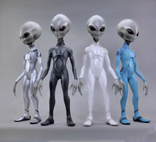 BIG 1/6 Jumpsuit Grey Alien