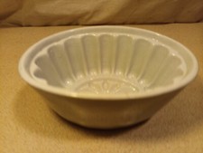 Vintage Glazed Jelly Mould, Stone  Pudding Mould, Pottery