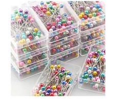 100 Sewing Pins Multicolor