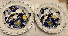 2 x Vintage Spode  "Blue Bird"