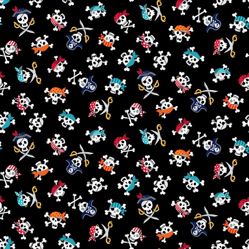 Makower pirate skulls - pirate,