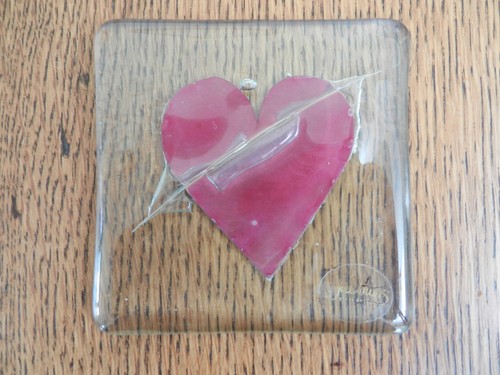Downs glass heart - glass,