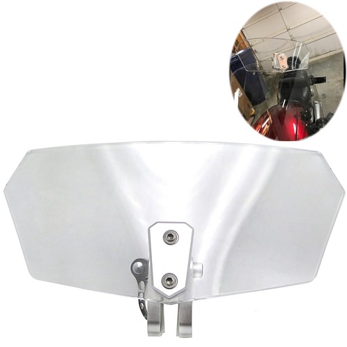 Adjustable clip windshield - on,