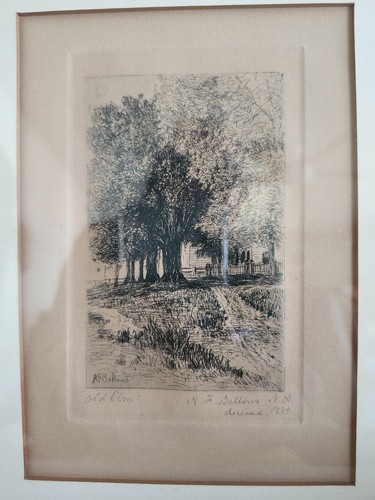 Antique etching titled - etching,