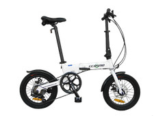 Ecosmo 16" Wheel Lightweight Alloy Folding Bicycle Bike 6 SP,Dual Disc-16AF02WR