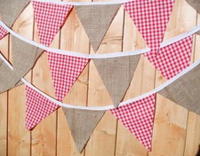 Handmade fabric bunting