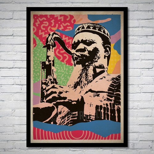 Pharaoh sanders jazz art - pharaoh,