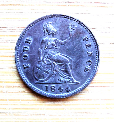 1844 victoria four pence - victoria,