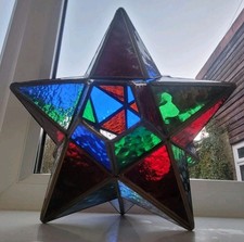 Vintage Stained Glass Star