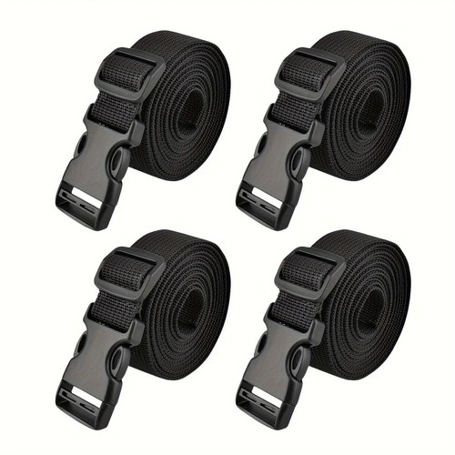 Pcs black suitcase straps - 4,