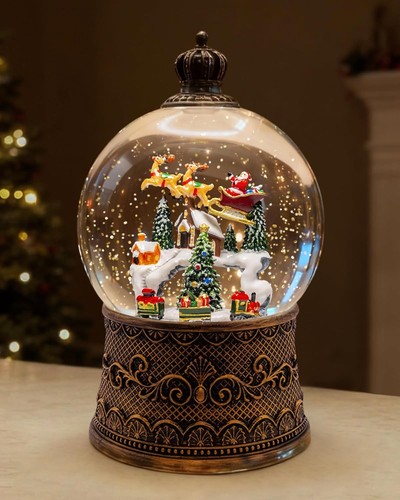 Christmas snow globes vintage - christmas, globes,