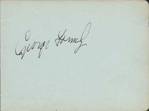 George formby signature - george, signature(s)