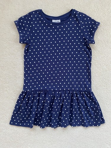 Next girls navy blue - blue, spotty