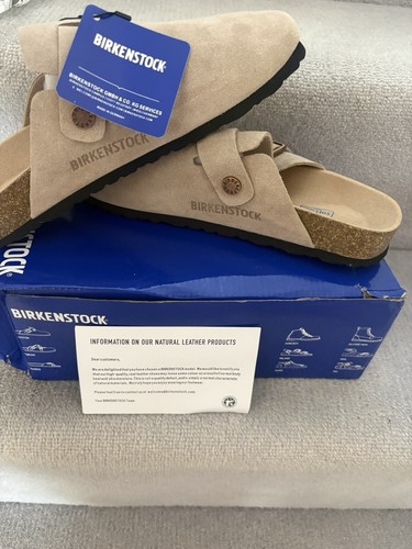 Birkenstock boston suede - suede, grey