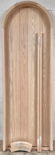 White oak lumber door solid - white,