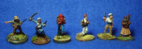 Painted pulp characters - pulp,