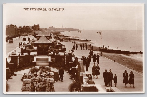 Cleveleys the promenade busy - the,