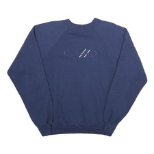 HANES Mens Blue Crew Neck XL