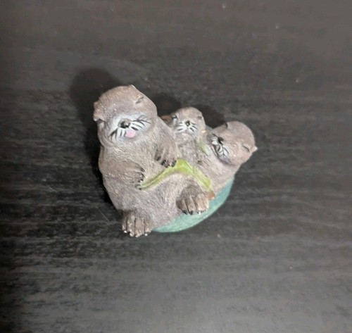 Baby otter miniature figurine - miniature,