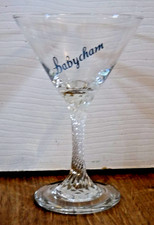 Rare Babycham Martini Twist Stem Glass ~ Excellent