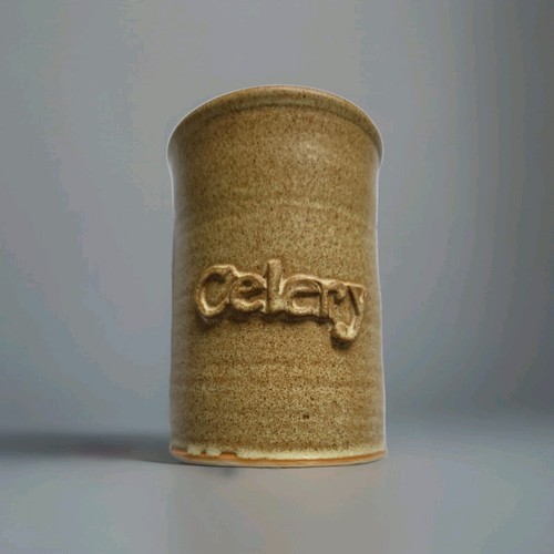 Ceramic rustic celery - ceramic,