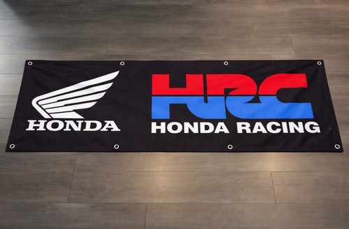 Honda racing banner flag 2x8ft - banner,