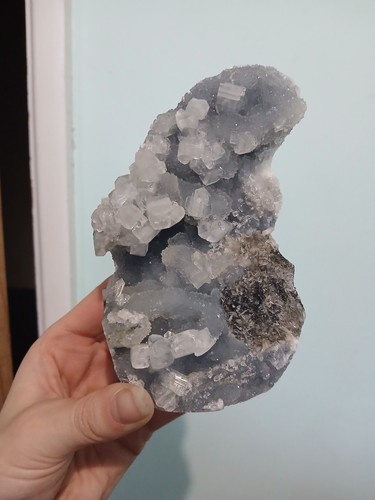 Blue chalcedony with - blue,
